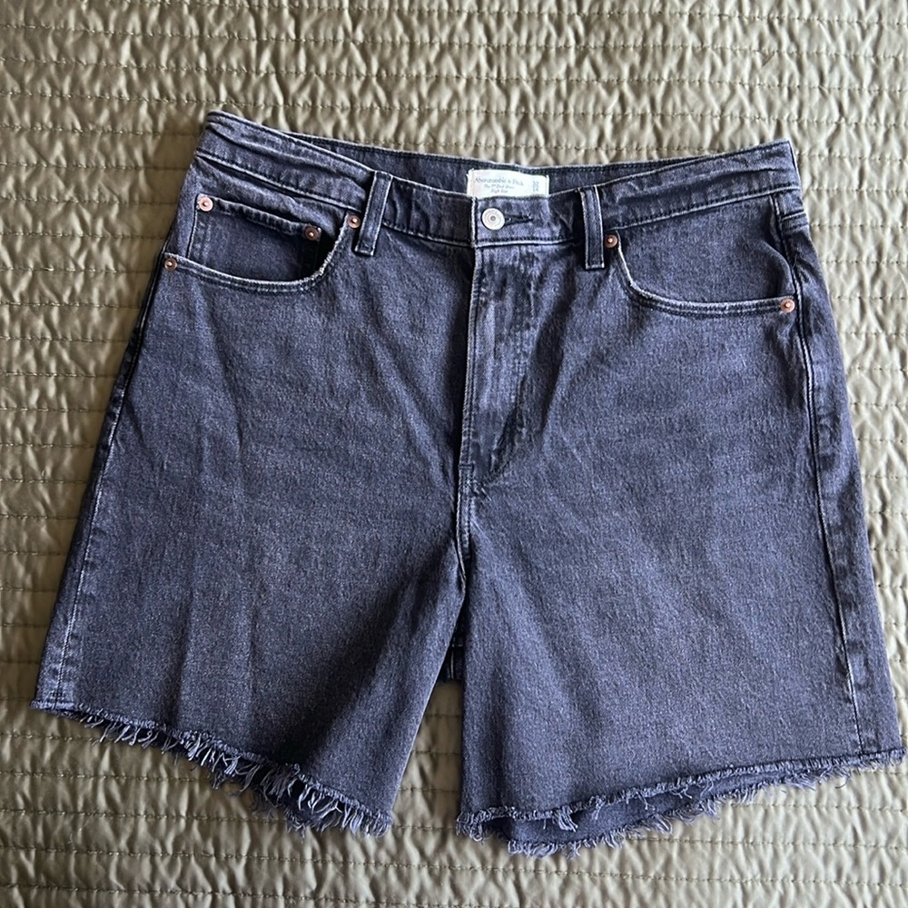 Abercrombie Dad Shorts High Rise Abercrombie & Fitch High Waist Jean Denim Short